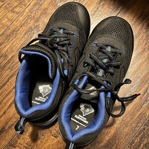 Herman Survivors Women Black Multi Composite Toe Work Shoes Slip Oil Resistant 7